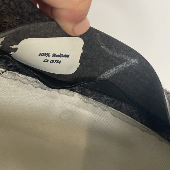 Vintage Hat Mens 7 Gray Harris Tweed Wool Suede Stetson Trilby Fedora Retro - Picture 11 of 12